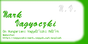 mark vagyoczki business card